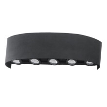 Applique Murale LED D'Extérieur IP65 Étanche Éclairage Lumineux de Haut en Bas Escalier Intérieur Applique de Jardin Lumière Plastique AC110-220V