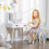 ZONEKIZ Tocador Infantil Blanco 60 x 40 x 95 cm 2