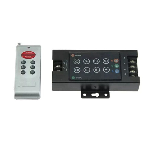 2X 30A Remote Wireless  Controller for RGB LED Strip Light 8-Key Double RF Wireless Remote Controller 1