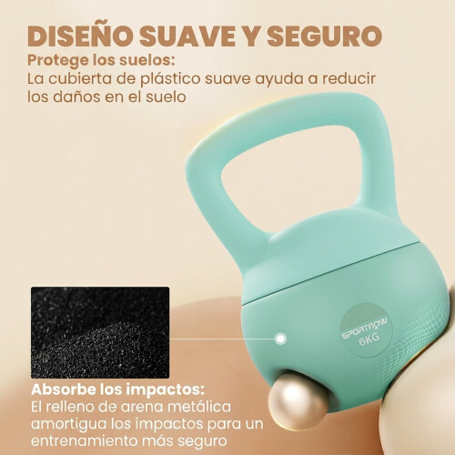 Kettlebell Verde 19 x 19 x 28 cm 2