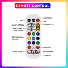 TUYA Adresseerbare Controller met 24 Toetsen Afstandsbediening voor RGBIC Smartlife RGBIC LED Strip Controller Chase Effect,B