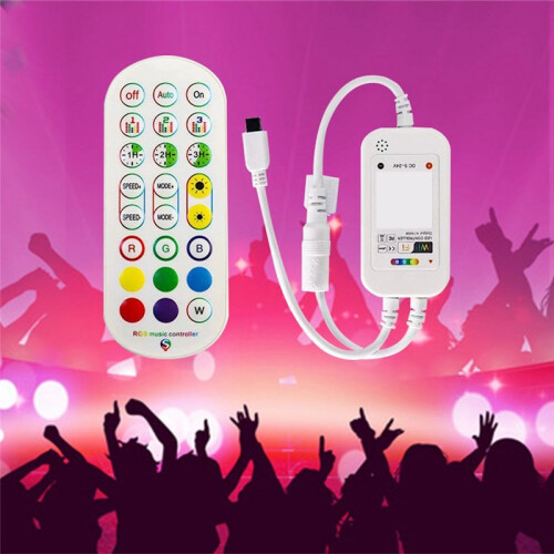 24Keys RGB LED Controller Tuya LED Strip Controller Music Controller with  Wi-Fi App Control 2