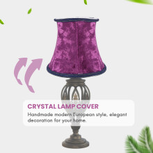 Fabric Clip Lamp Shade, E14 Handmade Lampshade For Modern European Style Wall Sconce Lamp, Crystal Lamp, Candle Lamp, Table Lamp With Flannel