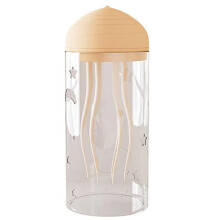 Rotating Jellyfish Night Light Sleeping Light Voice Control Atmosphere Light Decorative Type-C Charging for Desktop,B