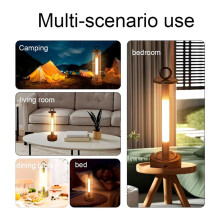 LED Night Light Camping Lights USB Rechargeable Touch Tent Lighting for Bedroom Bedside Desktop Decor Table Lamp