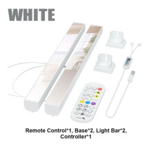 2PC LED Light RGB Room Decor Abyss Lamp Ambient Night Light Desktop Mood Lighting para TV PC Gaming Backlight,B