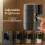2Pcs LED Night Light Plug in Wall Lamp Sensor Adjustable Brightness Dimmable Night Lights for Hallway Bedroom US Plug 4