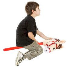 18 PZ Teste di Cavallo Gonfiabili Bastone Da Cowgirl Palloncino Nel PVC Giocattoli Educativi All'Aperto per Bambini Regali di Compleanno per Bambini