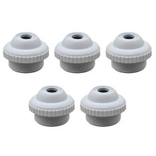 5X Zwembad Spa Return Jet Fitting Massage Nozzle Inlaat Outlet Bad Nozzle met Verstelbare Jet Eyeball Pool Tool