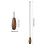 12 Pieces Ceiling Fan Chain Pulls Wooden Pull Chain Extension Pull Chain for Ceiling Light Lamp Fan Chain (Walnut Color) 6