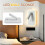 Wall Light Backlight USB Charging 330 Degree Rotation Adjustable Wall Lamp Bedside Study Reading Sconce Lamp White 10