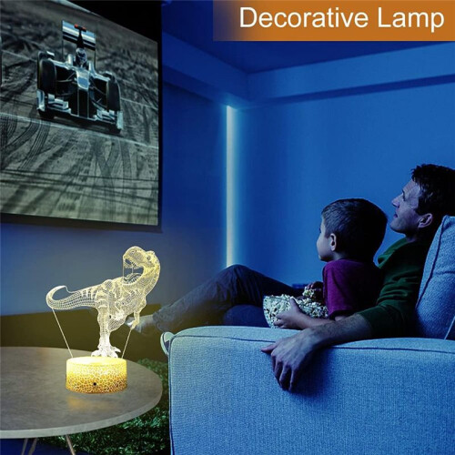 3D Dinosaur Night Light LED Dinosaur Light Domineering USB Desktop Night Light Colorful USB Gift Light 1