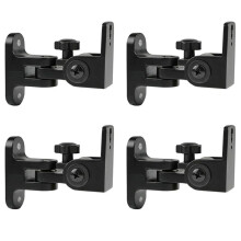 Luidspreker Muurbeugel, Zinklegering Universele Surround Sound Muur Houder Stand (4 Stuks)
