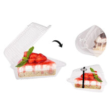200Pcs Triangle Cheesecake Boxes Slice Cake Box Triangle Pie Holders Cake Boxes for Bakery Party Wedding
