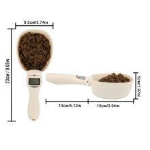 2X Pet Food Maatschep Hondenvoer Maatbeker, Digitale Schaal Afneembare Cup Voerbakken voor Het Meten van Huisdierenvoer