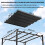 Outsunny Cubierta para Pérgola Gris 250 x 255 x 6 cm 5