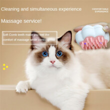 Electric Pet Spray Grooming Comb Dog & Cats Hair Removal Brush with Gentle Massage Feature Electric UV Spray Comb-A