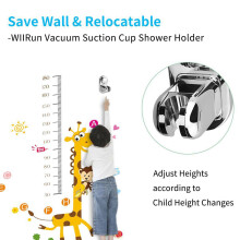 2X 5 Mode Angle Adjustable Shower Holder, Super Power Vacuum Suction Cup Handheld Shower Bracket
