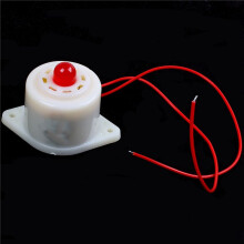 4X BJ-3 CA 220V Industriel LED Rouge Clignotante Buzzer Alarme Sirene 100 DB Blanc