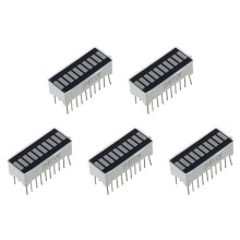 5X 10 Segments LED Rouge Bargraphe