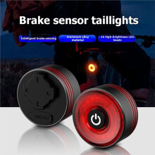 Bicycle Brake Sensing Tail Light LED Bike Rear Safety Flash Taillights Road Mountain Cycling USB Rechargeable Lamp