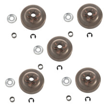 5X 3/8 6T Clutch Drum Sprocket Washer E-Clip Kit for Chainsaw 017 018 021 023 025 Ms170 Ms180 Ms210 Ms230 Ms250