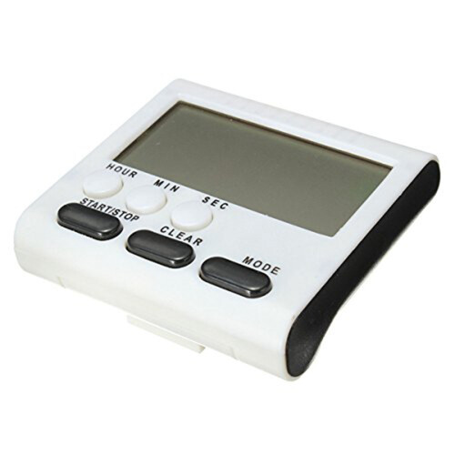 2X Digital Egg Timer / Kitchen Timer with Loud Alarm,  and Down Function, Magnetic Stand, Black