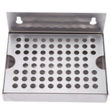 Wall Mount Beer Drip Tray No Drain 304 Stainless Steel Homebrew Kegging Draft Beer