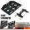 Car Battery Hold Down Kit,High Strength Car Battery Holder Bracket Kit with Adjustable Bracket Clamp,J Hooks 3