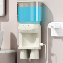 Dispensador Automático de Enjuague Bucal para Baño, Niveles de Dispensación Ajustables, Recargable, 2 Vasos Magnéticos, Montado en la Pared