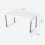 2X Kitchen Cabinet Counter Shelf Organizer Expandable Stackable Spice Rack for Dish Sauce Black 2