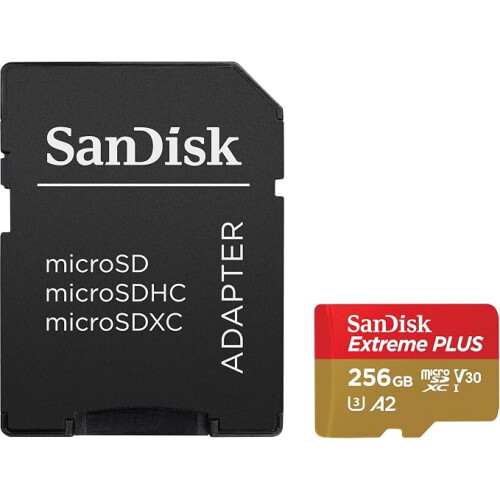 SanDisk SanDisk Extreme Plus 256GB microSD With Adapter 1