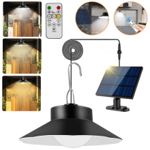 Solar Shed Light Indoor Outdoor Solar Pendant Light 3 Colour Dimmer Waterproof