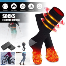 Electric Heated Socks Foot Winter Warmer Sock 4000mAh Rechargeable Battery Power