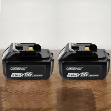 2Pack for Makita 18V Li-Ion LXT 5.0Ah Battery BL1860 BL1850 BL1830 BL1840 LED UK