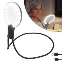 5X Hands Free Magnifying Glass with Light Adjustable Magnifying Glass Gooseneck