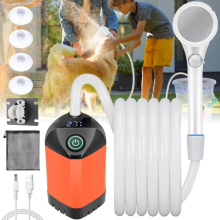 Portable Outdoor Camping Shower Electric Shower Pump Rechargeable Travel Shower