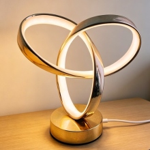 LED Modern Table Lamp Spiral USB Desk Light 3 Colors Dimmable Bedside Lamp