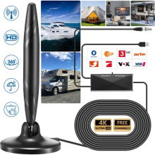 4K TV Antenna Indoor HD TV Aerial Lifetime Free Digital TV Antenna w/ Amplifier