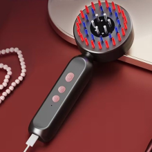 Electric Scalp Massaging Comb 3 Modes Head Massager Brush w/ Red Light Therapy