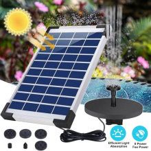 5W Solar Water Fountain Solar Floating Water Pump Garden Fountain Bird Bath Pump