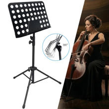 Portable Metal Music Stand Orchestral Music Stand Adjustable Sheet Music Holder