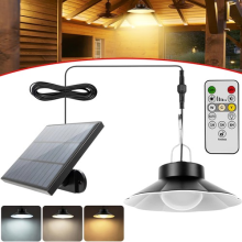 Solar Shed Lights LED Hanging Light 6 Brightness Modes Shed Lamp for Garage