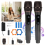 Handheld Cordless Microphone 2pcs Dynamic Microphone w/ Rechargeable Receiver 1