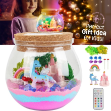 Light Up Unicorn Terrarium Gifts for Girls DIY Unicorn Terrarium Crafts Kit