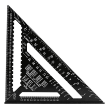 12 inch Roofing Speed Square Aluminium Rafter Angle Measuring Triangle Guide -UK