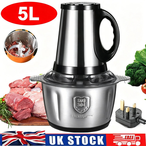 2 in 1 Maker Food Processor CrusherJuicer Blender Fruit Grinder Smoothie  5L UK