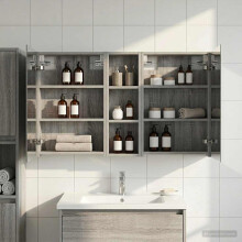 vidaXL Badezimmerschrank-Set 3 stk. 100 x 10,5 x 60,5 cm Holzwerkstoff