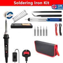 Soldering Iron Kit 80W LCD Adjustable Temperature Electric Welding