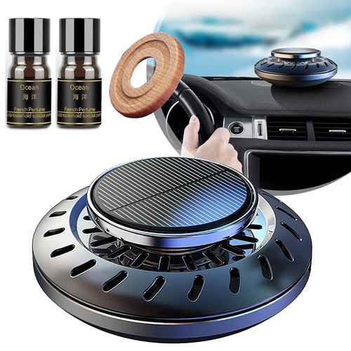 Solar Car Air Fresheners Solar Aromatherapy Essential Oil Diffuser Car Diffuser